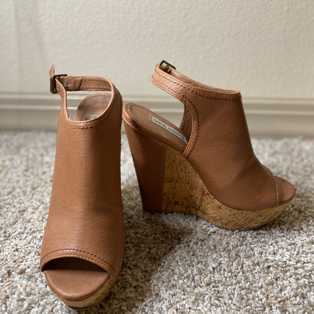 STEVE MADDEN CORK WEDGES